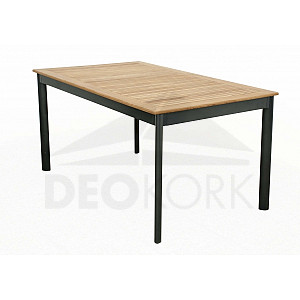 Hliníkový stůl pevný CONCEPT 150x90 cm (teak)