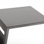Kovový odkládací stolek LISABON (šedo-hnědá)